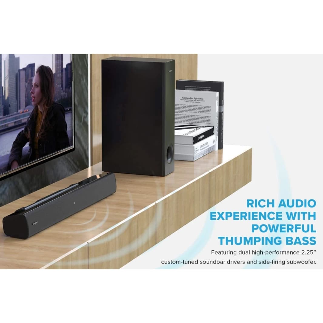 Creative Stage V2 2.1 Soundbar مع SPWOOFE Bluetooth 5.0 Optical & USB