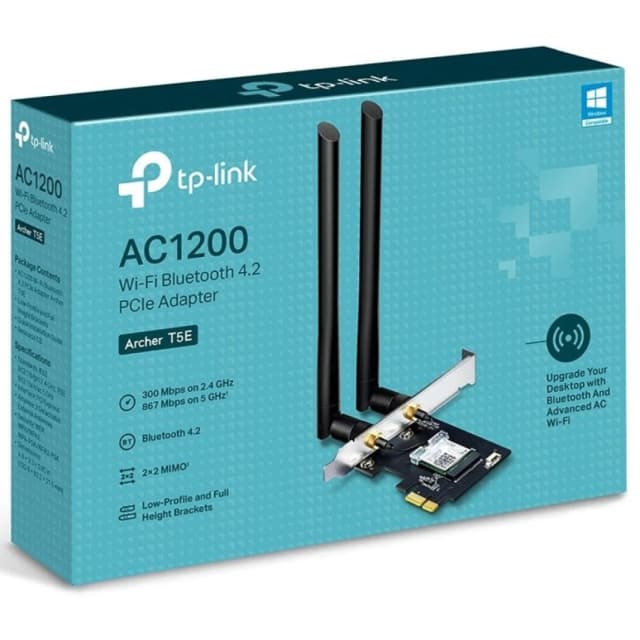 تي بي لينك آرتشر T5E AC1200 ثنائي النطاق اللاسلكي PCIe وبلوتوث 4.2