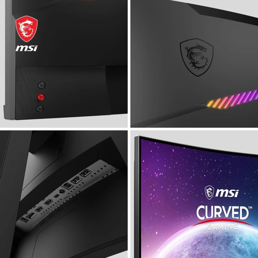 MSI MAG 325CQRF-QD 32" Quantum Dot WQHD 2K Curved 1000R Rapid VA 170Hz 1ms DisplayHDR 400 AMD FreeSync Premium w/ USB Type-C