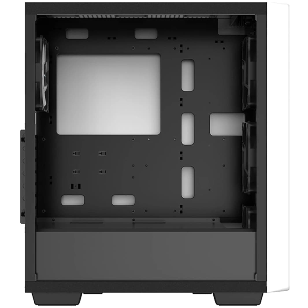 DeepCool CC560 حالة ألعاب متوسطة الفتحة تم تثبيتها مسبقًا 3 × 120 مم-أبيض