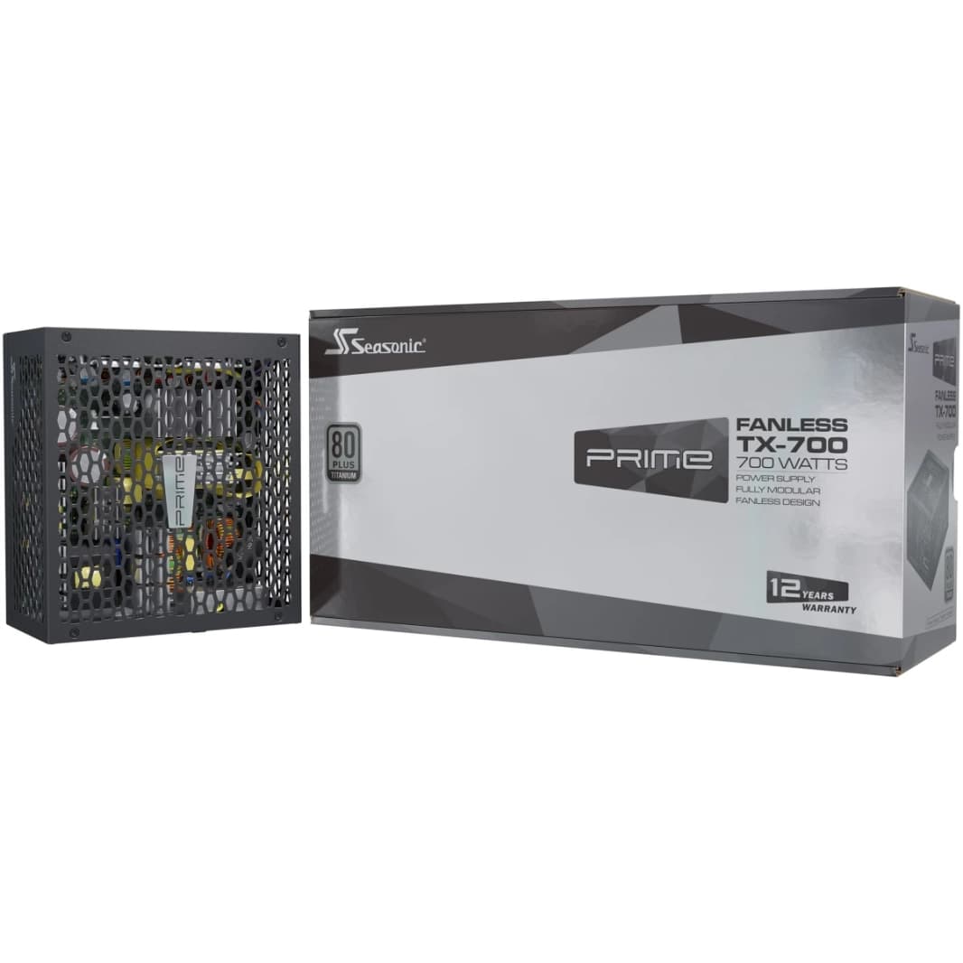 Seasonic PRIME FANLESS TX-700 700W 80+ Titanium Full Modular True Fanless Design