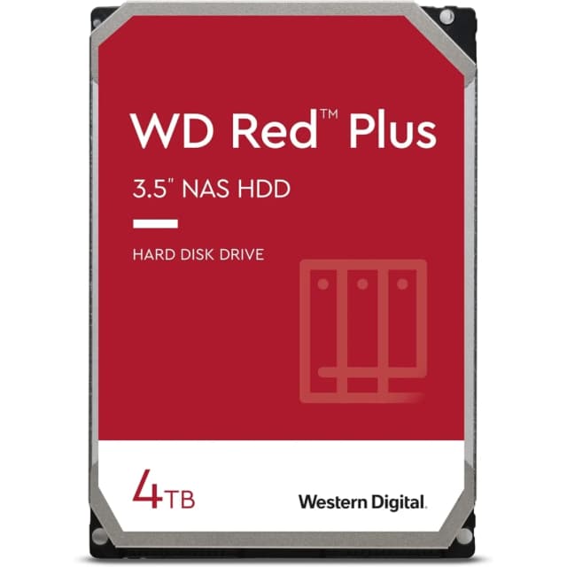 Western Digital 4TB WD Red Plus NAS INTERNAL DRIVE HDD 5400 RPM 256MB CACHE
