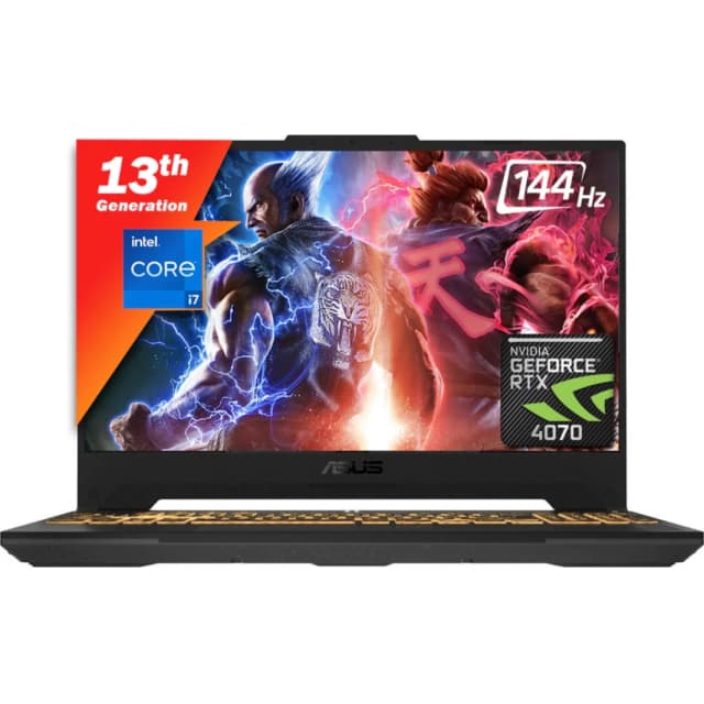 ASUS NEW TUF F15 (2023) FX507VI 13GEN Intel Core I7 10 CORES W/ NVIDIA RTX 4070 8GB DDR6 & IPS 144Hz Display - Mecha Gray