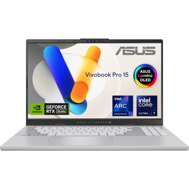 Asus Vivobook Pro 15 (2024) N6506MV Intel Core Ultra 7 AI Boost NPU 16-Core for Creative Pro & Gaming Pro W/ Nvidia RTX 4060 8GB & 3K OLED 120HZ