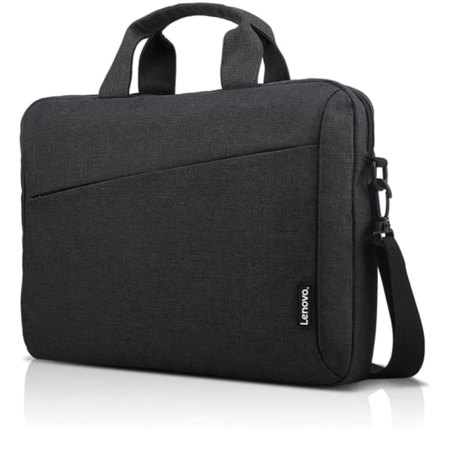 حقيبة الكتف المحمول Lenovo T210 حتى 15.6 "كمبيوتر محمول أنيق ومتيمين متين وماء من القماش خفيف الوزن - أسود