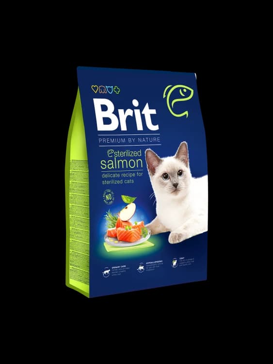 Brit Premium by Nature Cat Sterilized Salmon  - /8kg