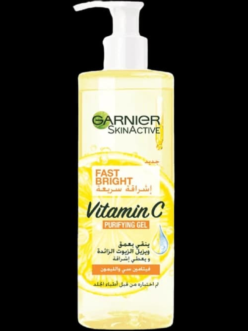 Garnier غسول جل منقي للبشرة بفيتامين سي فاست برايت
