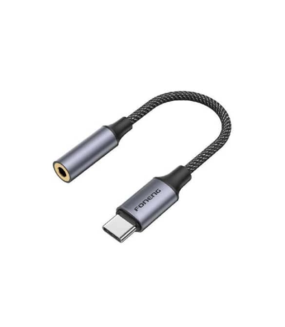 FONENG BM30 Male 3.5mm to Type-C Metal Audio Cable (14cm)