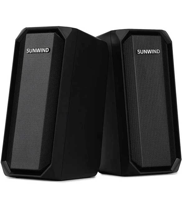 مكبر صوت SUNWIND SW-SP300 RGB للألعاب عبر تقنية البلوتوث 5.0 / AUX