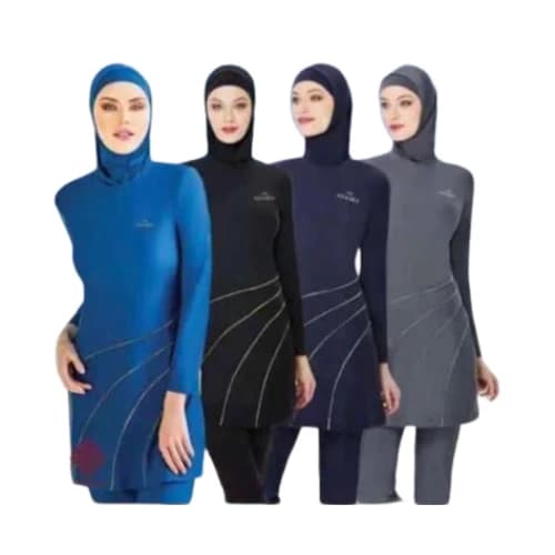 بوركيني تي سبورت بخطوط رفيعة