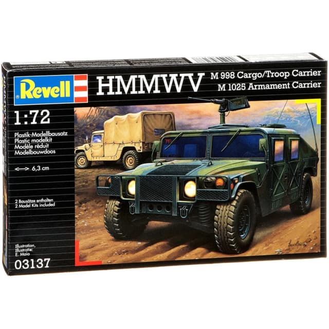 Revell Model Kit HMMWV M998 Cargo Troop Carrier + M1025 Armament Carrier
