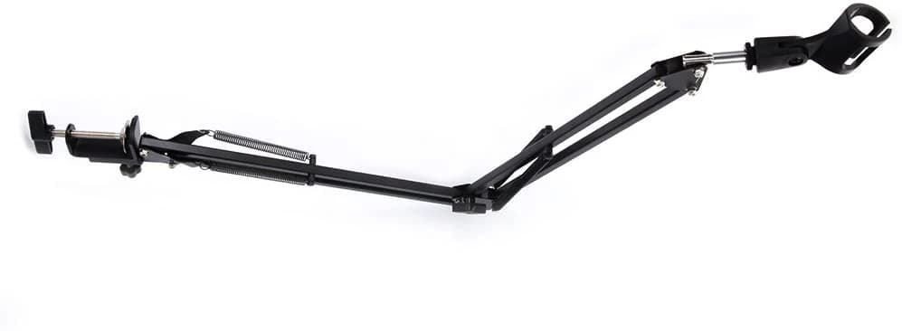 Professional Recording Microphone Stand Studio Condenser Microphone Suspension Boom Scissor Mic Arm Stand Black