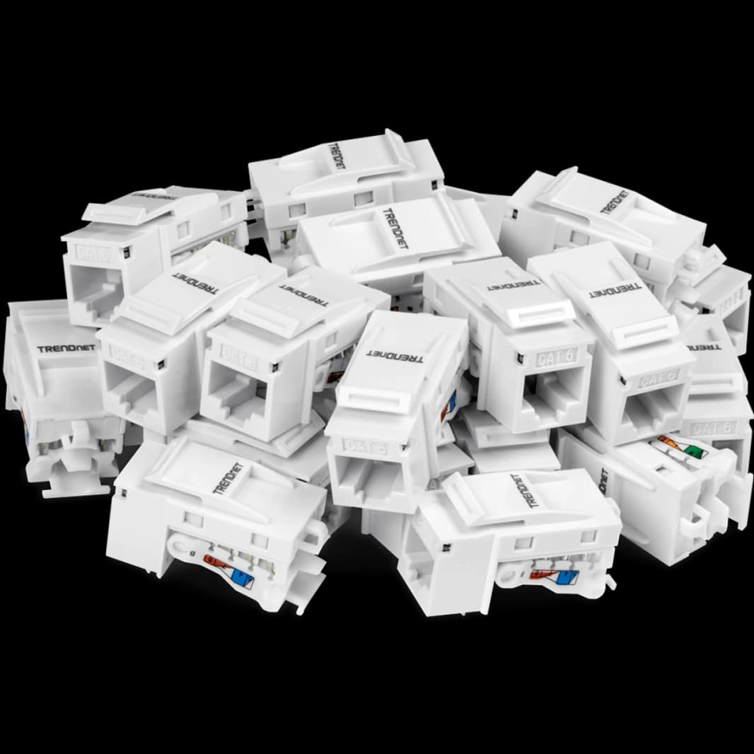 مجموعة TRENDnet 25 قطعة من مقابس Cat6 RJ-45 Keystone