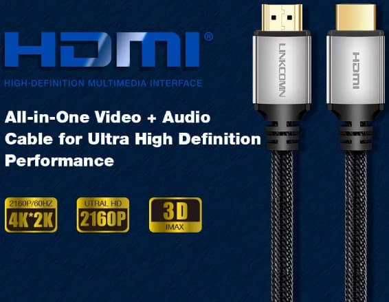 كابل HDMI 4K LC-HD802 من LINKOMN بطول 2 متر