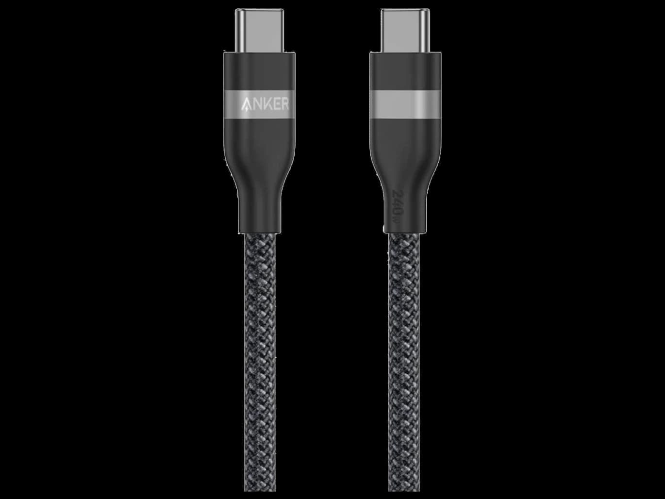 كابل Anker Type-C مضفر بقوة 240 وات بطول FT3