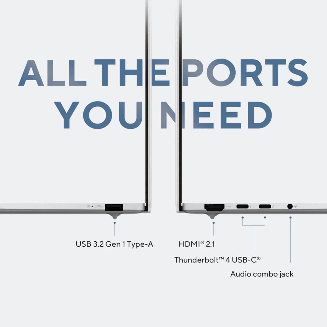 كمبيوتر محمول ASUS Zenbook S 14 OLED معالج Intel Core™ Ultra 7 256V Series 2 Intel® Arc™ Graphics 14" 3K OLED 120Hz مع جراب وقلم