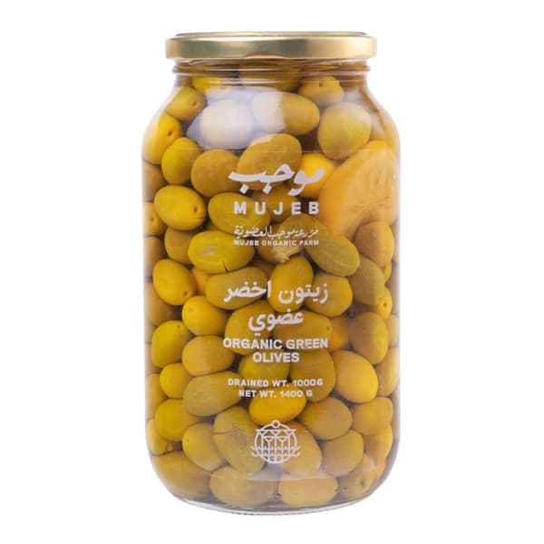 زيتون أخضر عضوي موجب 1400 جرام