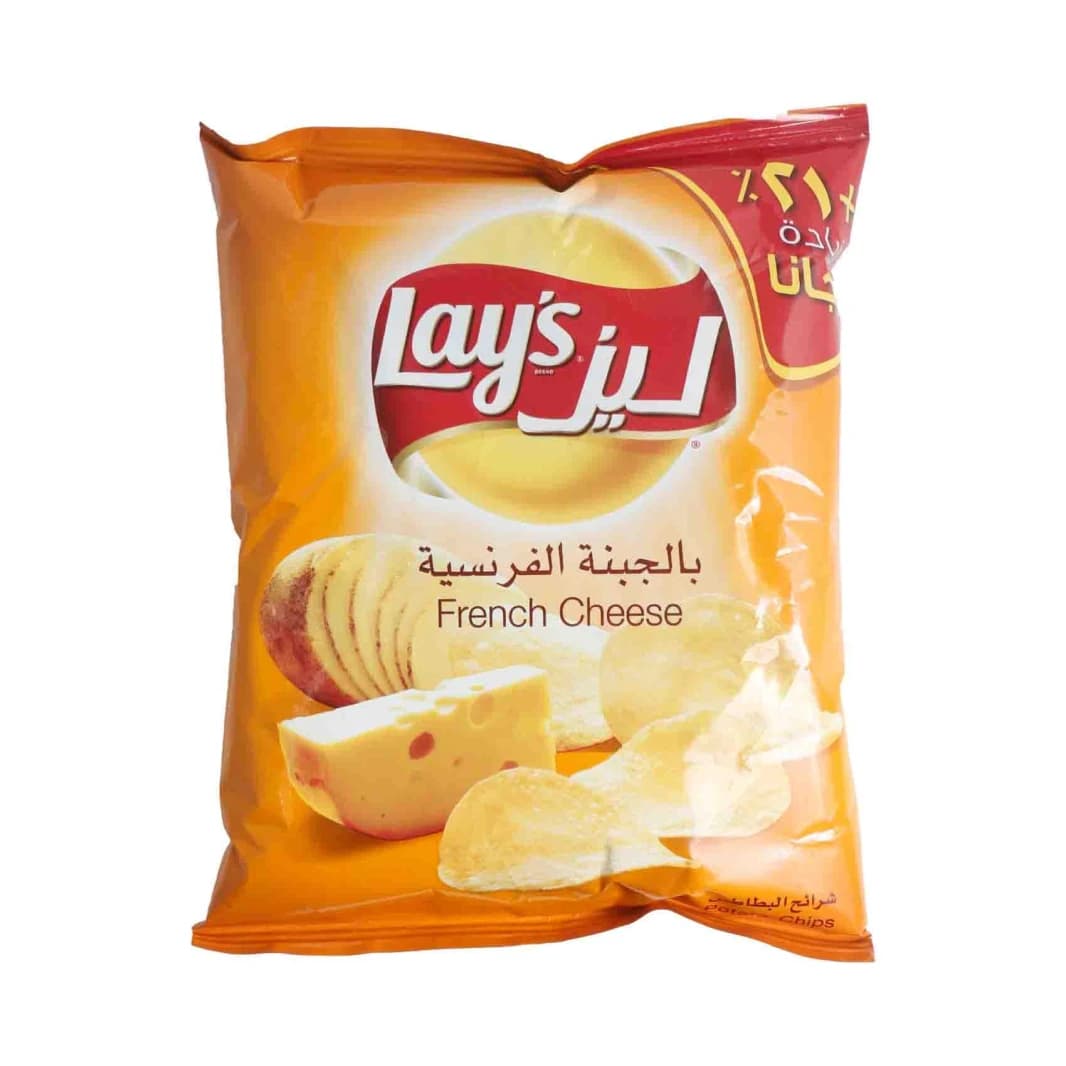 ليز شيبس بطاطا بنكهة الجبنة الفرنسية 14 غرام