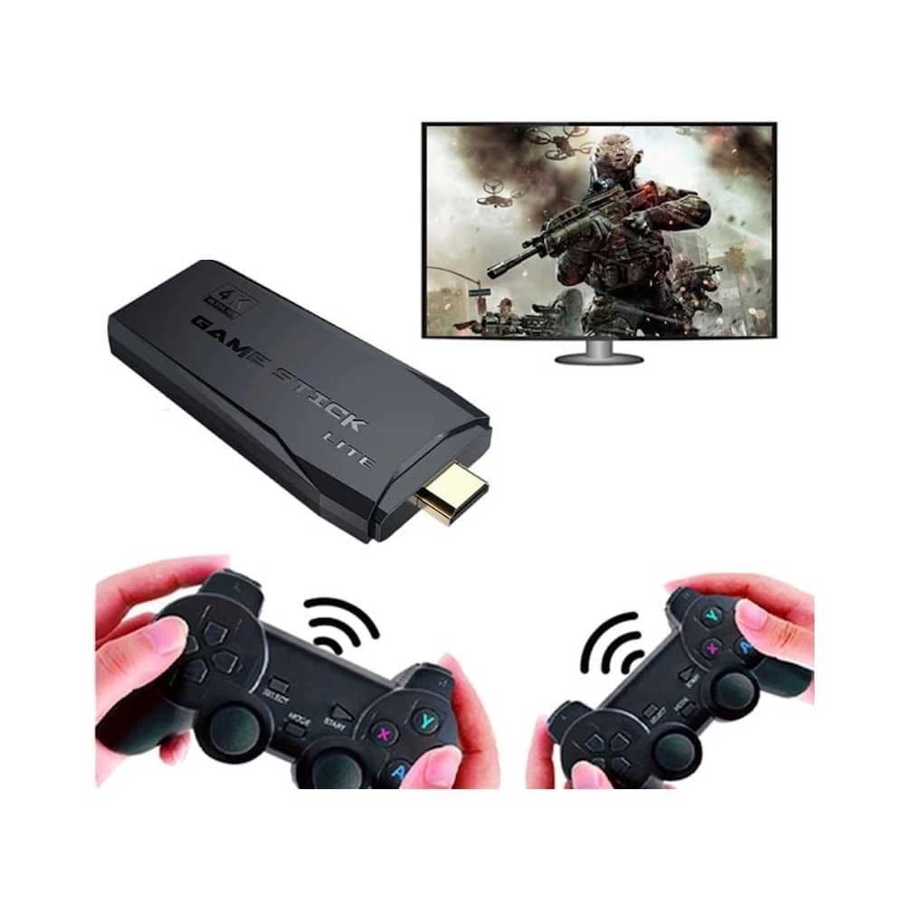 وحدة تحكم Game Stick Arcade Lite 4K 64GB HDMI + 2 لوحة ألعاب لاسلكية