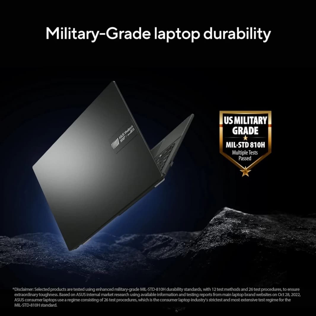 Asus VivoBook 16 (2023) M1605YA جديد من الجيل السابع AMD Ryzen 7 8-Cores مع شاشة IPS كبيرة مقاس 16 بوصة وشحن سريع (مخصص) - أسود