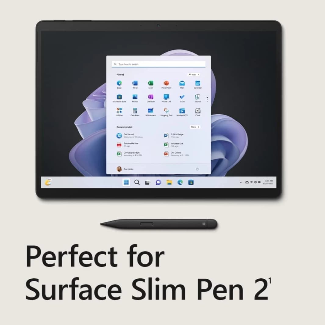 Microsoft Surface Pro 10 (2024) Intel Core Ultra 7 12-Cores AI-Powered 2-in-1 Touch (512GB/16GB) w/ 2.8K 120Hz Display & 256GB Storage - Graphite