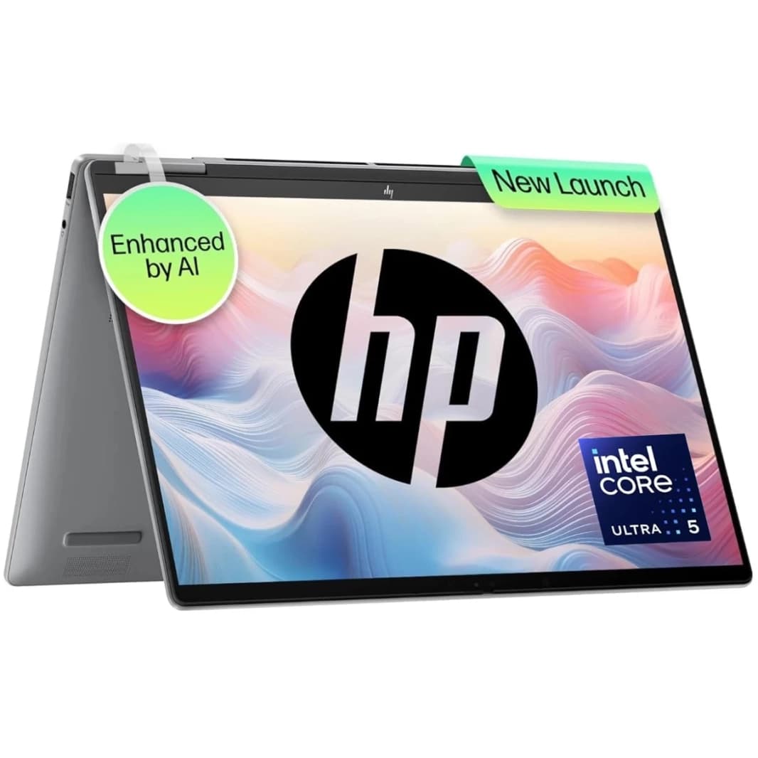 HP Envy X360 14 (2024) 14-es1013dx شاشة تعمل باللمس 2 في 1 بمعالج Intel Core Ultra 5 معزز بالذكاء الاصطناعي 10 أنوية - فضي