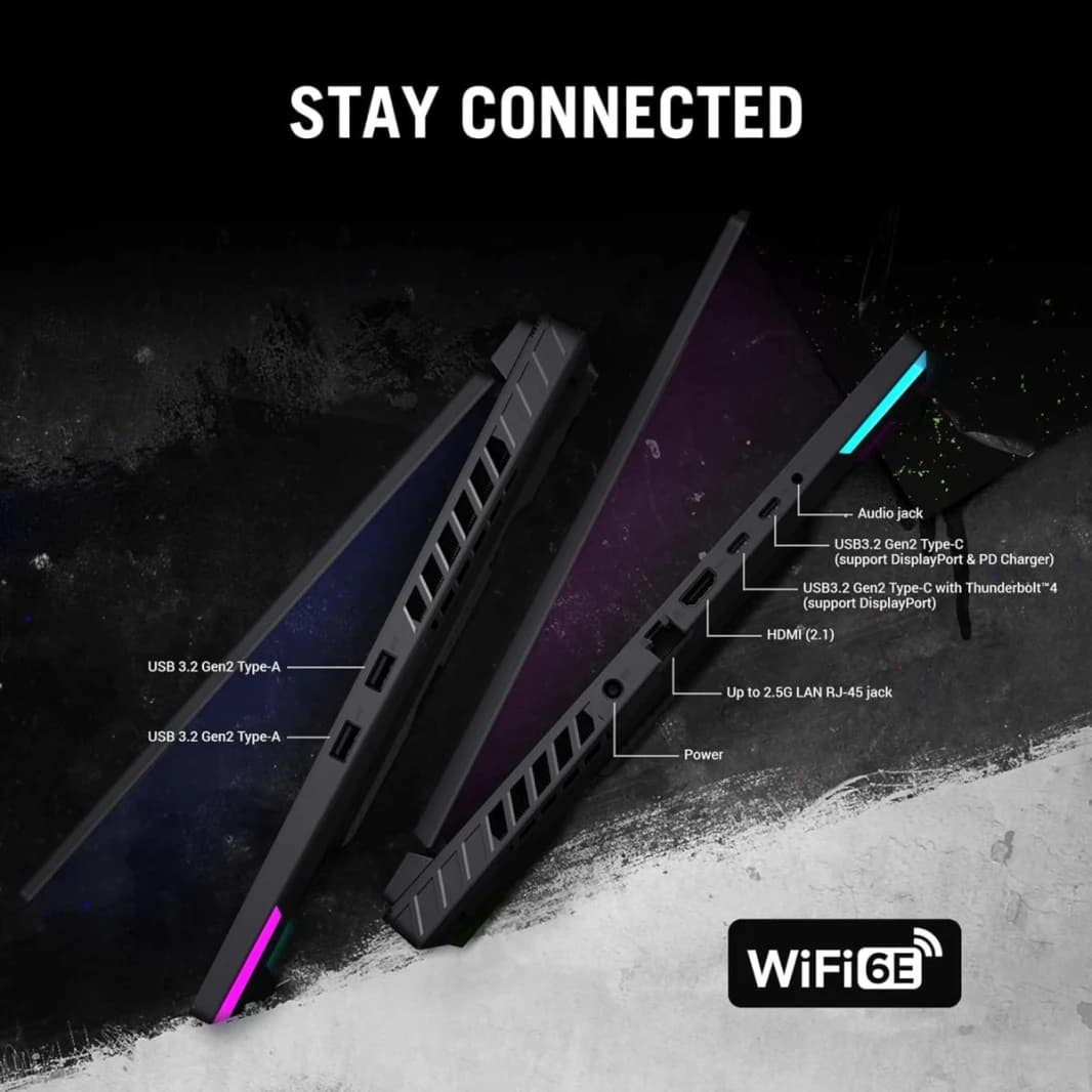 لابتوب ASUS ROG Strix G16 Core I7-13650HX الجيل الثالث عشر RTX 4060 8GB DDR6 16GB DDR5، 512GB SSD، 16-INCH FHD+ WUXGA، 165HZ 2023 - أسود