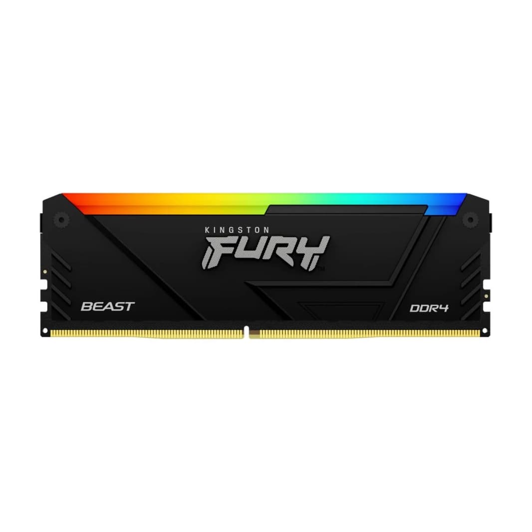 ذاكرة Kingston 8 جيجا بايت RAM FURY HyperX Beast 3200MT/s DDR4 RGB ذات التصميم والأداء