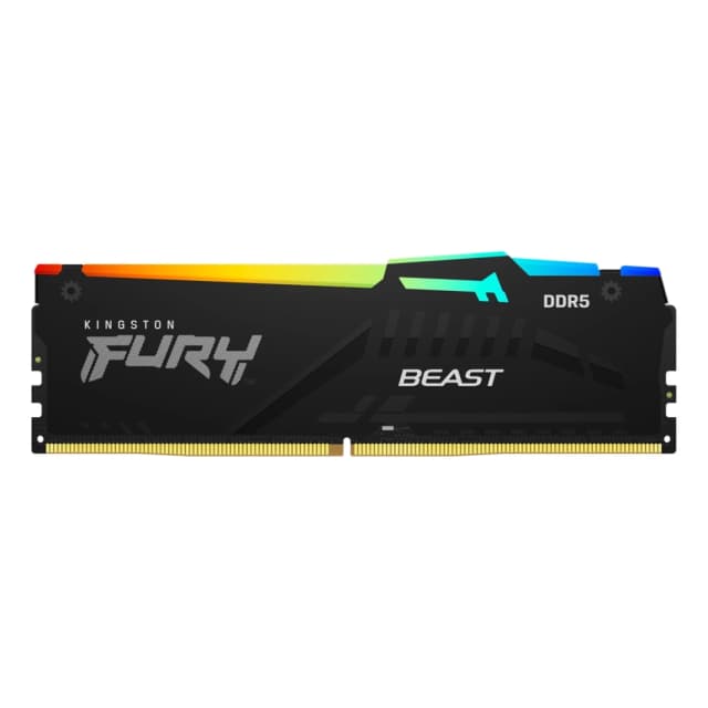 ذاكرة Kingston DDR5 CL40 DIMM FURY Beast RGB XMP بسعة 32 جيجابايت وسرعة 6000MT/s