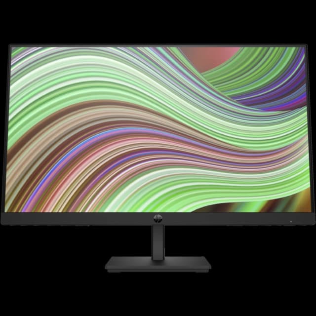 شاشة HP P24v G5 مقاس 24 بوصة عالية الدقة 75 هرتز مضادة للتوهج مع حامل VESA وواجهة VGA وHDMI منخفضة الضوء الأزرق - أسود
