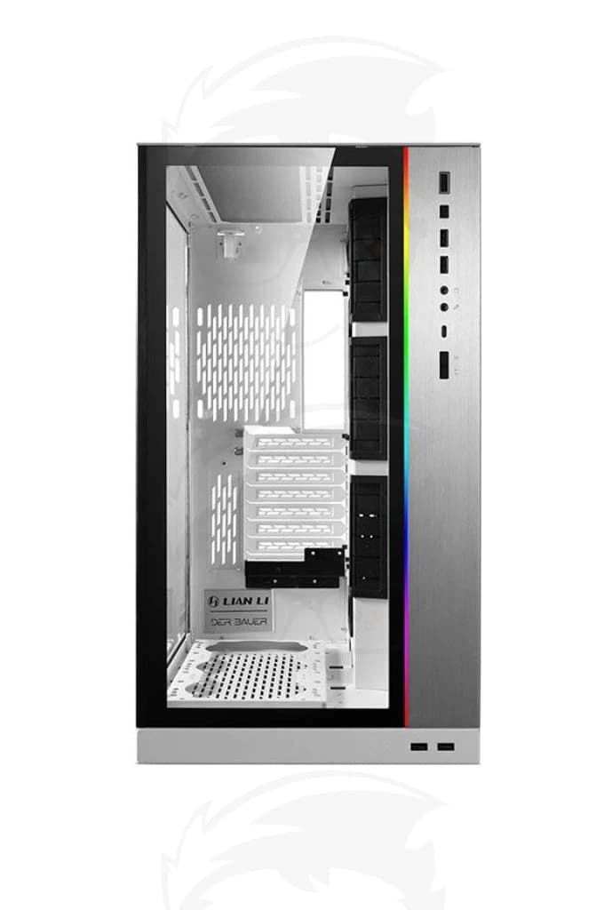 Lian Li PC-O11D-ROG XL GAMING فضي / أبيض / أسود