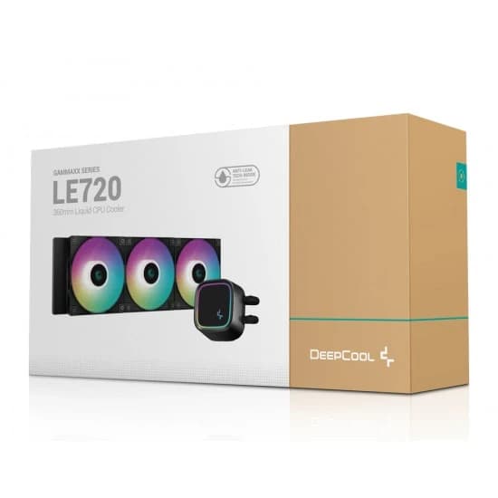 DEEPCOOL LE720 250W TDP AIO 360MM ARGB PWM FAN COPPER COOLER ALUMINIUM RADIATOR ANTI-LEAK TECH ANTI-LEAK LIQUID COOLER