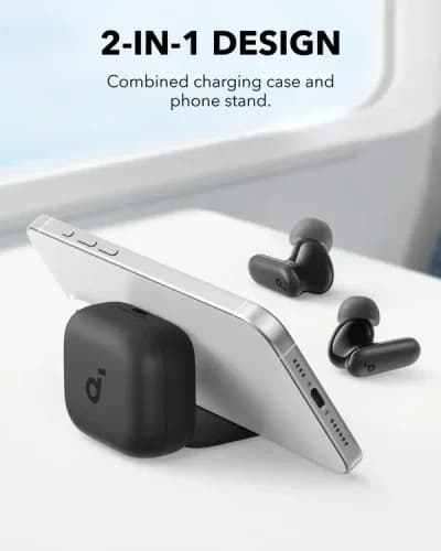 سماعات أذن لاسلكية Anker Soundcore R50i NC بتقنية البلوتوث باللون الأسود