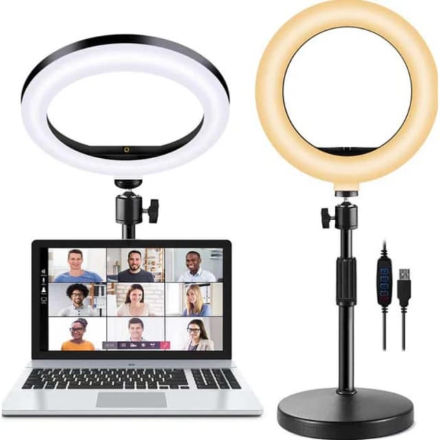 شاشة XJ42P LED كاملة مقاس 10 بوصات مع حامل مكتب