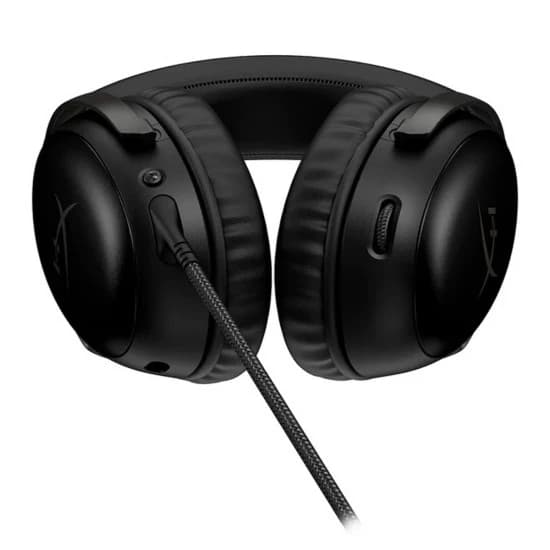 سماعة رأس سلكية للألعاب HYPERX CLOUD III 53 MM DRIVERS DTS:X® SPATIAL AUDIO ULTRA-CLEAR LED MICROPHONE - أسود