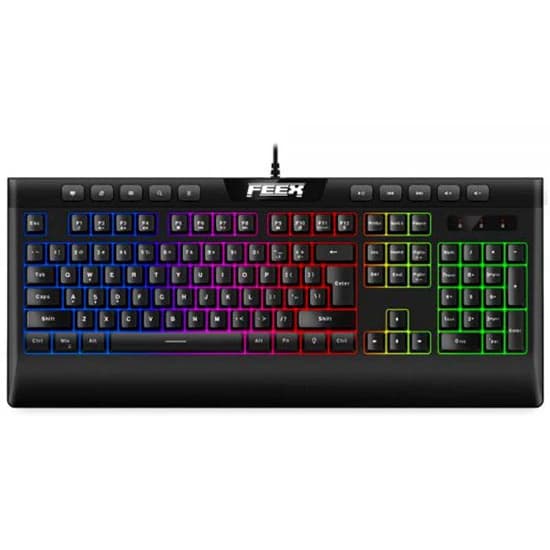 لوحة مفاتيح الألعاب FEEX KX2 ذات الإضاءة الخلفية ومتعددة الوظائف