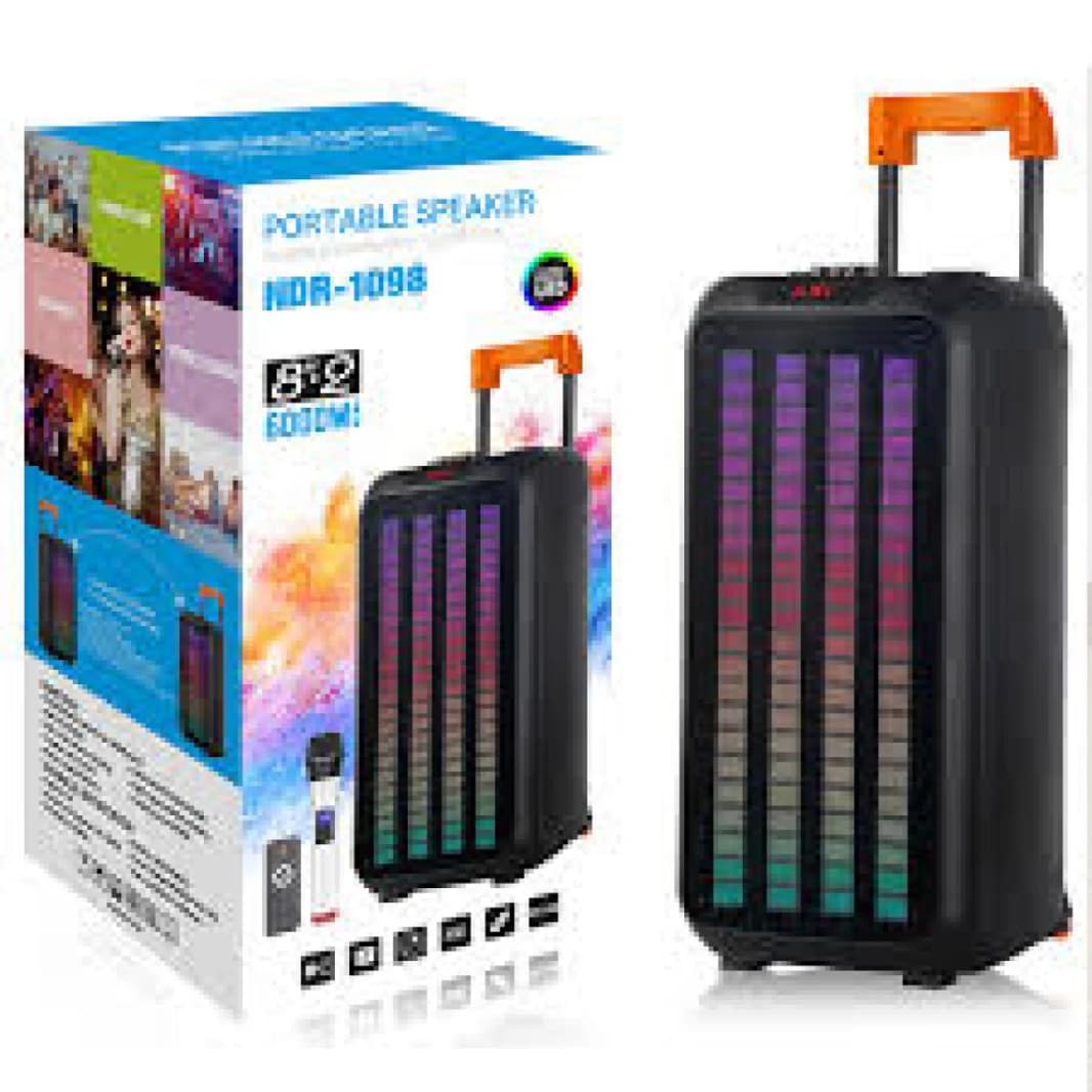 مكبر صوت بلوتوث NOR-1098 مقاس 8 بوصات 60 وات