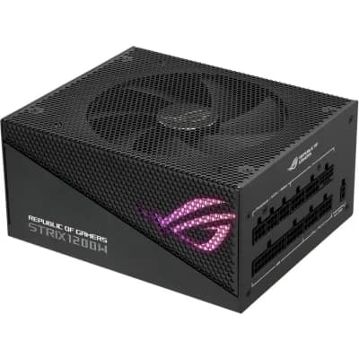 ASUS ROG Strix 850W Gold Aluminum Axial-tech Fan PCIe Gen 5.0 Fully Modular Power Supply – Aura Edition