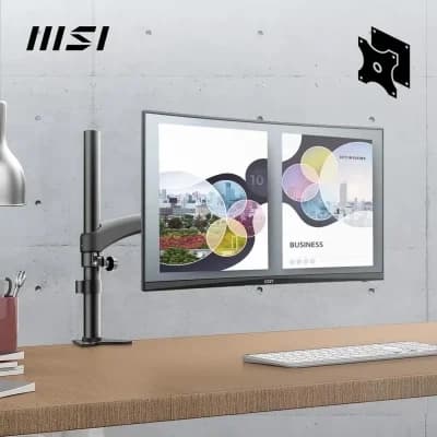 شاشة MSI PRO MP2422C مقاس 24 بوصة FHD، تردد 100 هرتز VA، منحنى 1500R، مكبر صوت مدمج