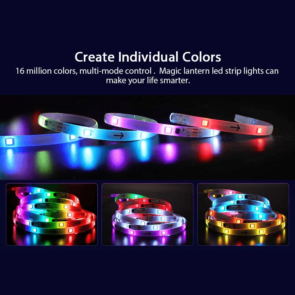Dream Color LED Strip Lights with Remote Controller Waterproof