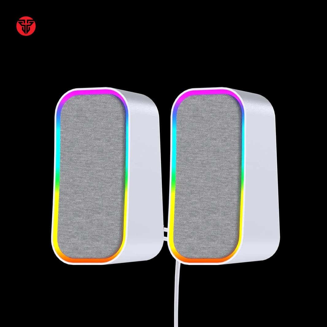مكبر صوت FANTECH GS304 GROOVE DUAL MODE CONNECTION للألعاب - أبيض