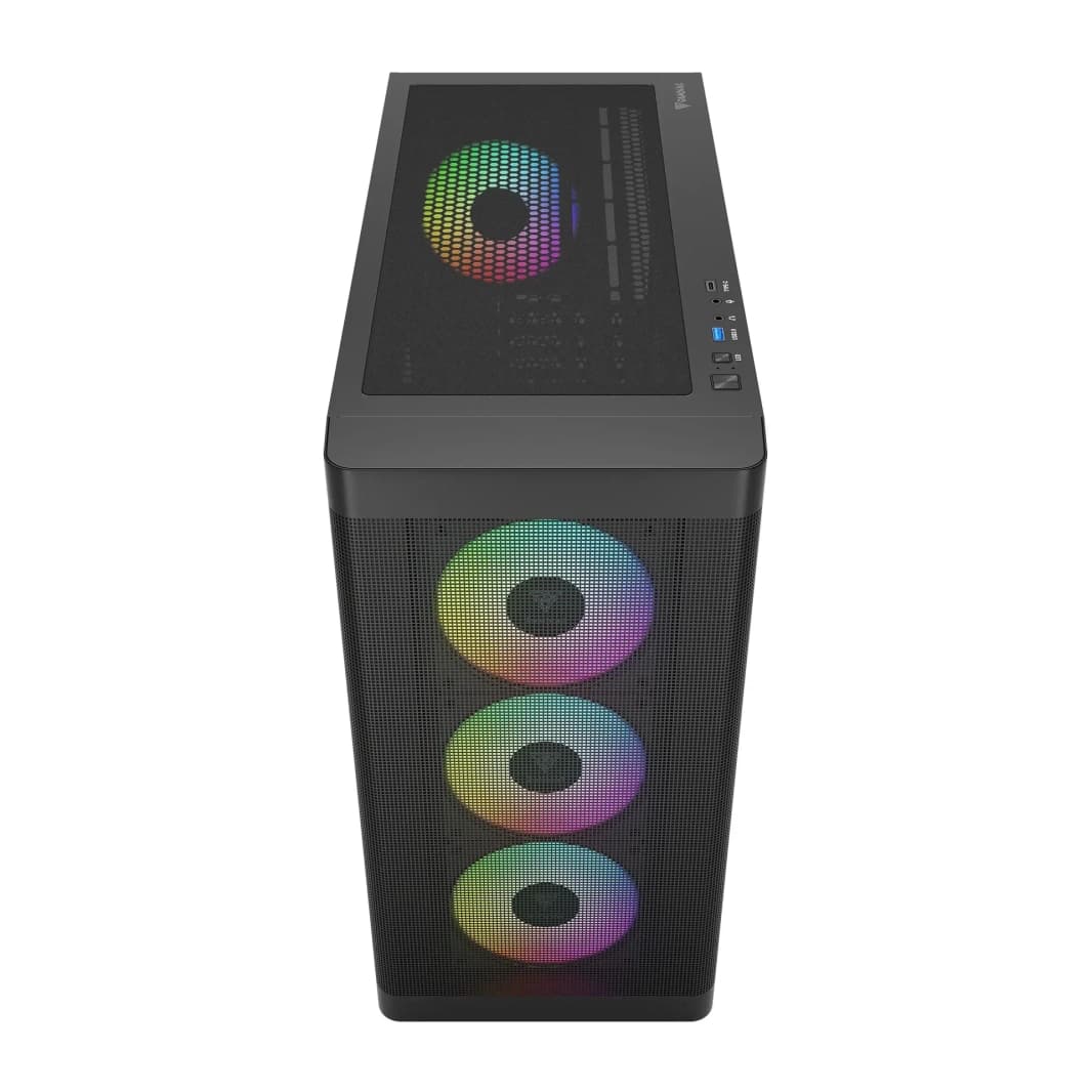 حافظة ألعاب GAMDIAS ATHENA M3 ARGB MID TOWER - سوداء