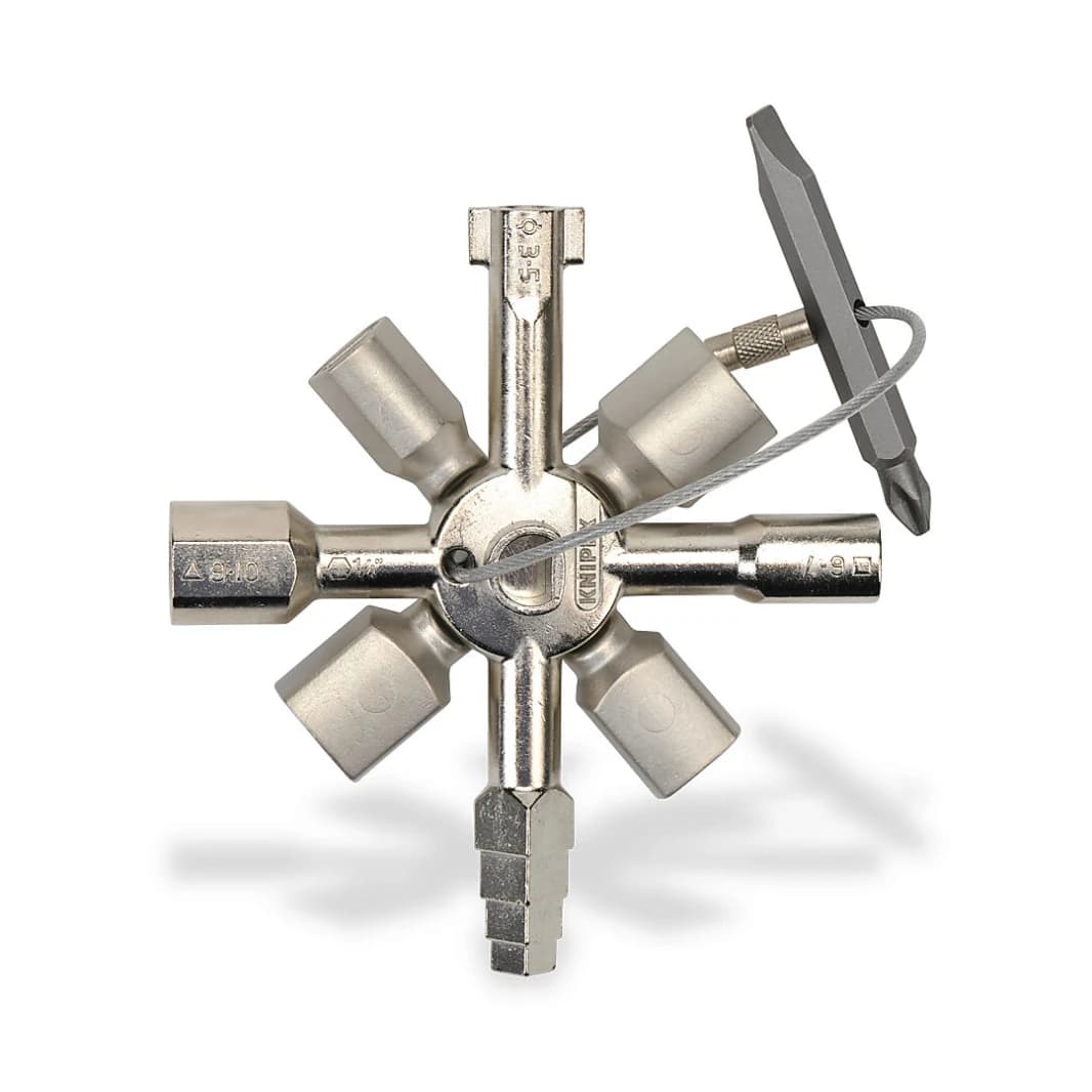 KNIPEX TWINKEY مفتاح خزانة التحكم ذو 8 أذرع