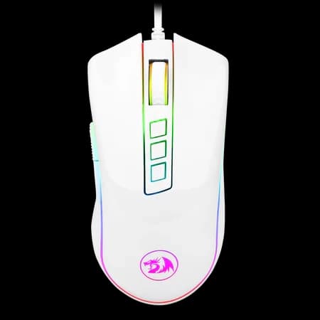 ماوس الألعاب Redragon M711 Cobra White المزود بإضاءة خلفية 16.8 مليون لون RGB