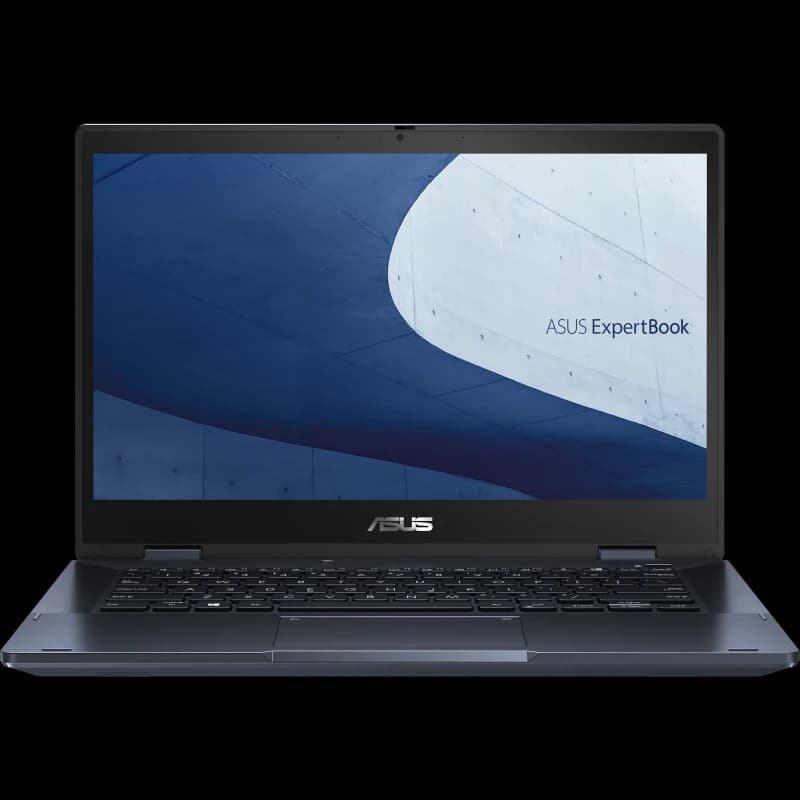ASUS Expertbook Flip B3402FB Intel® 12th Gen Core ™ I7-1255U ، 16GB RAM DDR4 ، 512GB NVME® SSD ، Intel® IRIS ™ XE Graphics ، 14 1920 X 1080 (FHD) WV Flip Touchens ، Windows 11 Professional - Black 11