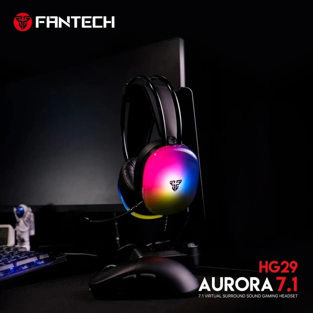 سماعة الألعاب Fantech Aurora HG29 7.1 Virtual Surround Sound RGB