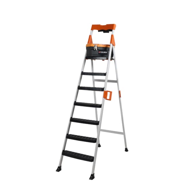 Hausweber 6+1 خطوة سلم قابلة للطي