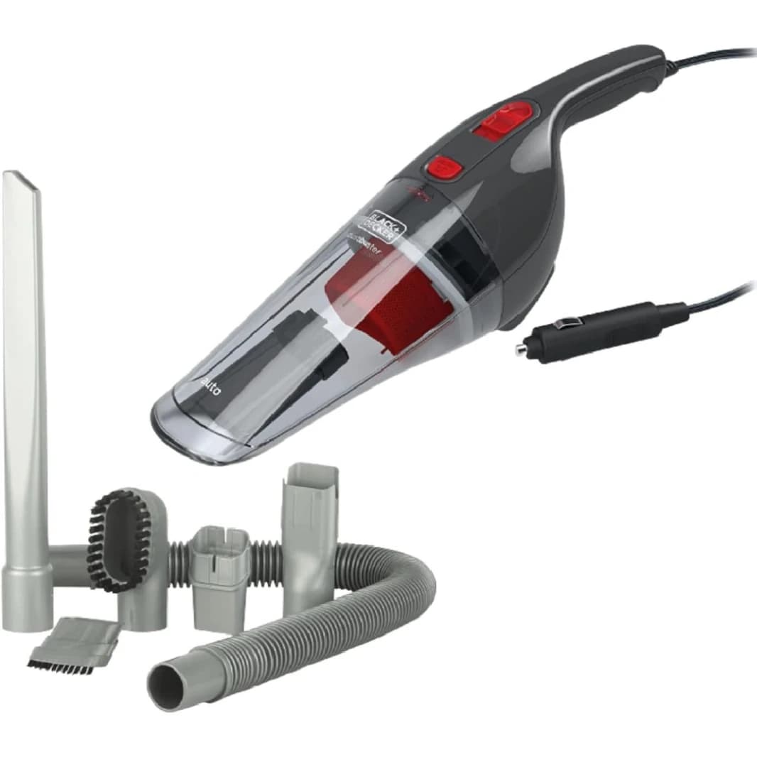 Black+Decker 12V DC Auto Dustbuster Handheld Car Bacuum مع 6 قطع