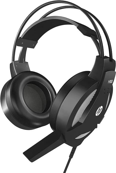 HP Wired Gaming PC Headset Stereo Sound HP H100 Headphone with Microphone for PC, Xbox, PS4, Nintendo Switch and Mobile Device
