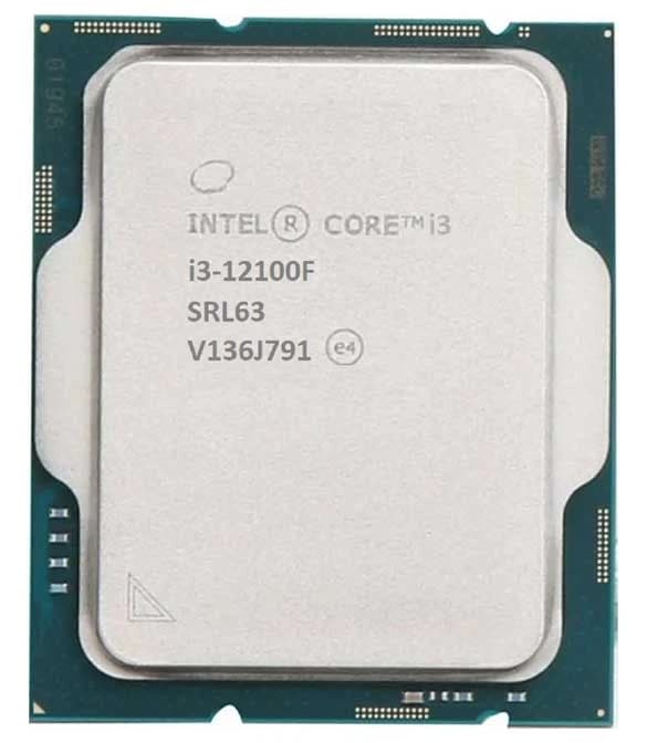 INTEL CORE I3-12100F DESKTOP 12TH GEN PROCESSOR LGA1700,4 CORES 8 THREADS -TRAY